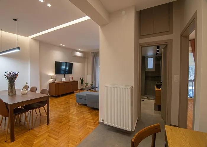 Vibrant Pagrati 2-Bd Retreat With Elegant-Modern Style